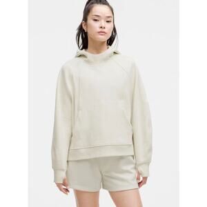 Lululemon Scuba Oversized Hoodie Bone Pullover Sweatshirt Relax Sz M/L
